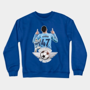 Manc Blues - Phil Foden - FOOTBALLER OF THE YEAR Crewneck Sweatshirt